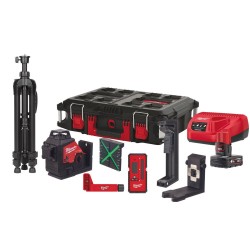 Laser zielony 12V 3-płaszczyznowy 360° Milwaukee M123PLKIT-401P