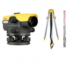 Niwelator optyczny ze statywem + łata Leica Na332