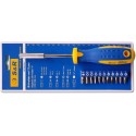 Wkrętak + zestaw bitów 11 sztuk S&R Power stal S2