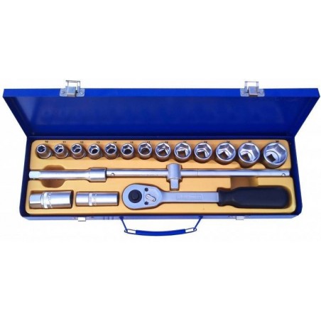 Zestaw 18 części kluczy nasadowych 1/2" S&R Power w walizce