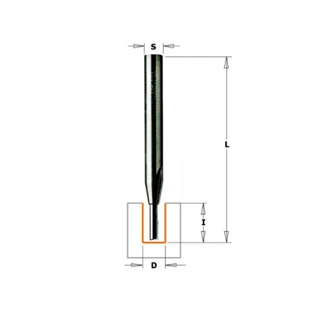 Frez prosty długi do drewna 3x60x11 mm CMT