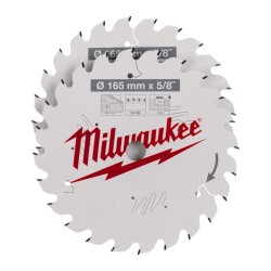 Zestaw tarcz do drewna 165 x 5/8''  Twin pack (24z./40z) Milwaukee 2 szt.