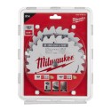 Zestaw tarcz do drewna 165 x 5/8''  Twin pack (2 x 24 zęby) Milwaukee 2 szt.