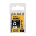 Końcówki udarowe wkrętarskie TORSION 5 X PH2 DeWalt DT7998T 5 szt.