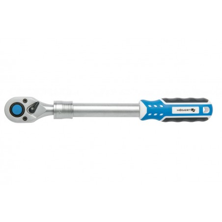 Grzechotka teleskopowa 1/2'' 72 zęby CrV Hogert HT1R342