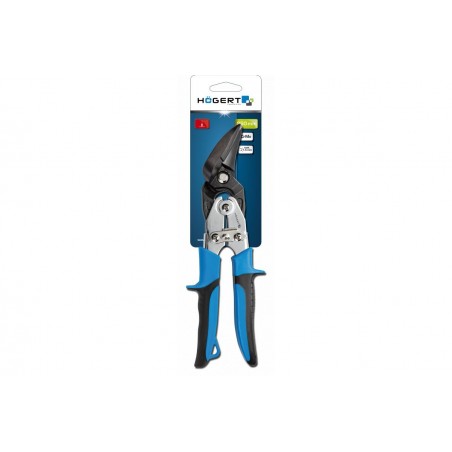 Nożyce do blachy 250 mm odgięte prawe CrMo Hogert HT3B505