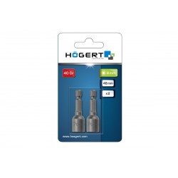 Nasadka z magnesem 8 mm 1/4'' Hogert HT1S457 2 szt.