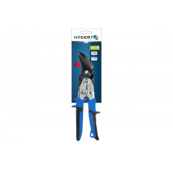 Nożyce do blachy 250 mm odgięte lewe CrMo Hogert HT3B504