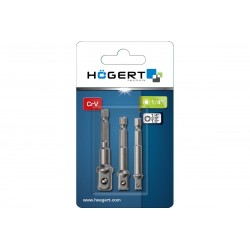 Adapter do nasadek, uchwyt wiertarkowy, 1/4, 3/8, 1/2 cala Hogert HT1S445