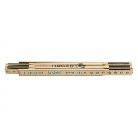 Miara drewniana 1m 6 segmentów Hogert HT4M261-D