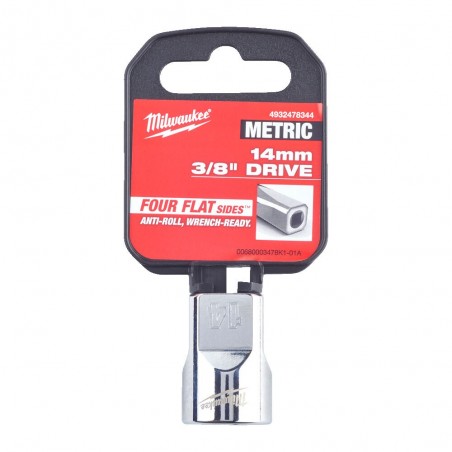 Nasadka chromowana 3/8'' 8 mm standardowa Milwaukee