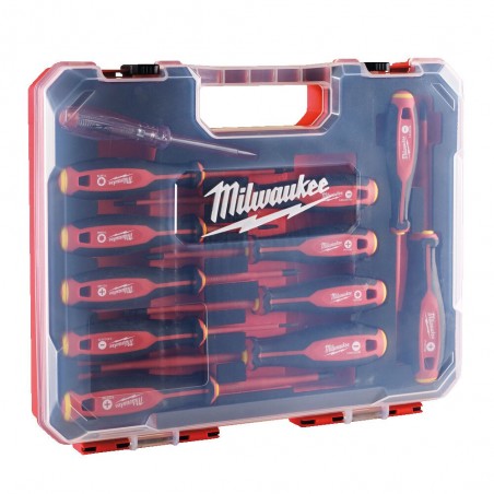 Zestaw wkrętaków izolowanych VDE Milwaukee 12 szt.