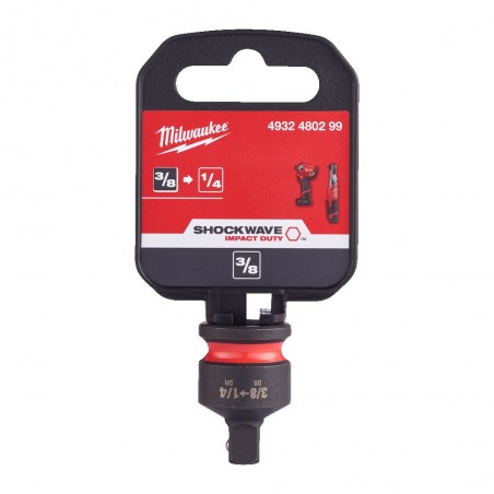 Adapter nasadek udarowych 3/8'' - 1/4'' kwadrat Milwaukee
