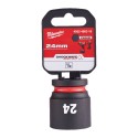 Nasadka udarowa 25 mm 1/2'' krótka Milwaukee
