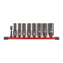 Zestaw nasadek udarowych 3/8'' Milwaukee 9 szt.