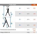 Corda Drabina Alu KRAUSE 5 stopni