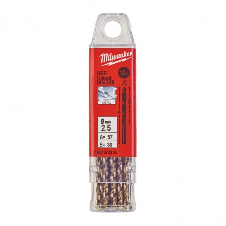 Wiertło do metalu HSS-G 2,5x57x30 mm Milwaukee