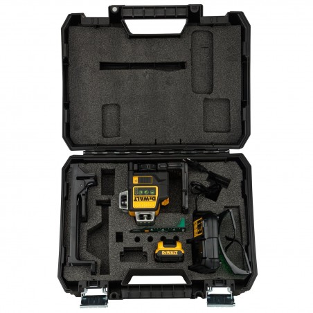 Krzyżowy laser liniowy 12V 3x360 zielony DeWalt DCE089D1G-QW