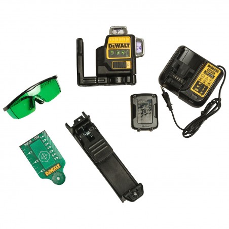 Krzyżowy laser liniowy 12V 3x360 zielony DeWalt DCE089D1G-QW
