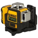 Krzyżowy laser liniowy 12V 3x360 zielony DeWalt DCE089D1G-QW