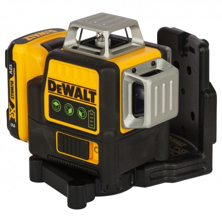Krzyżowy laser liniowy 12V 3x360 zielony DeWalt DCE089D1G-QW