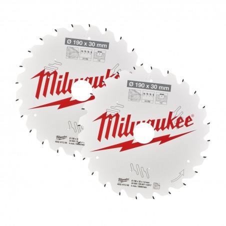 Zestaw tarcz do drewna 190x30 mm Twin Pack Milwaukee 2 szt.