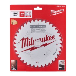Tarcza pilarska do drewna 190x30x1.6 mm 36ATB Milwaukee