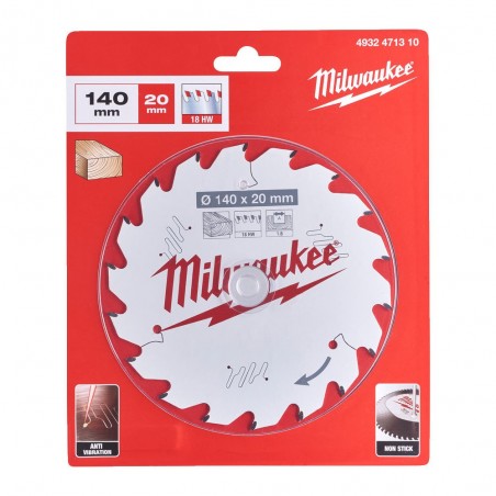 Tarcza pilarska do drewna 190x30x1.6 mm 36ATB Milwaukee