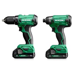 Zestaw HiKOKI 18V Wkrętarka udarowa DV18DA + Zakrętarka udarowa WH18DA + 2x2Ah
