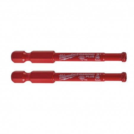 Zestaw wierteł diamentowych 5mm Milwaukee Diamond Max, 2 szt