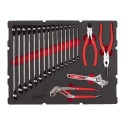 Wkładka do szuflad Packout z kluczami i szczypcami Milwaukee, 19 el.