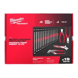 Wkładka do szuflad Packout z kluczami i szczypcami Milwaukee, 19 el.