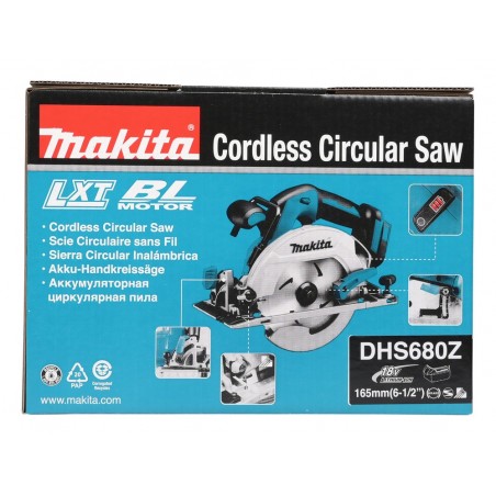 Pilarka tarczowa ręczna 18V 165 mm Makita DHS680Z