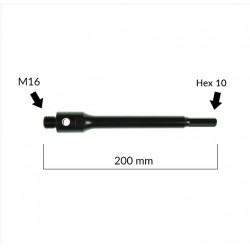 Adapter M16 Hex10 200mm TITANIUM