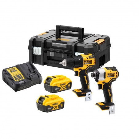 Zestaw DeWalt 18V Wkrętarka DCD708 + Zakrętarka udarowa DCF809 + 2x5Ah DCK2061P2T