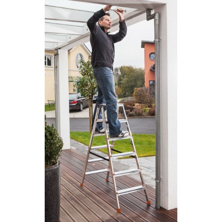 Drabina dwustronna ze stopniami 2x8 Krause
