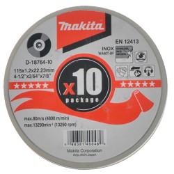 Tarcza tnąca do stali 115x1,2x22,23 Makita D-18764-10, 10 szt