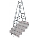 Drabina wielofunkcyjna na schody 3x8 szczebli Krause Corda