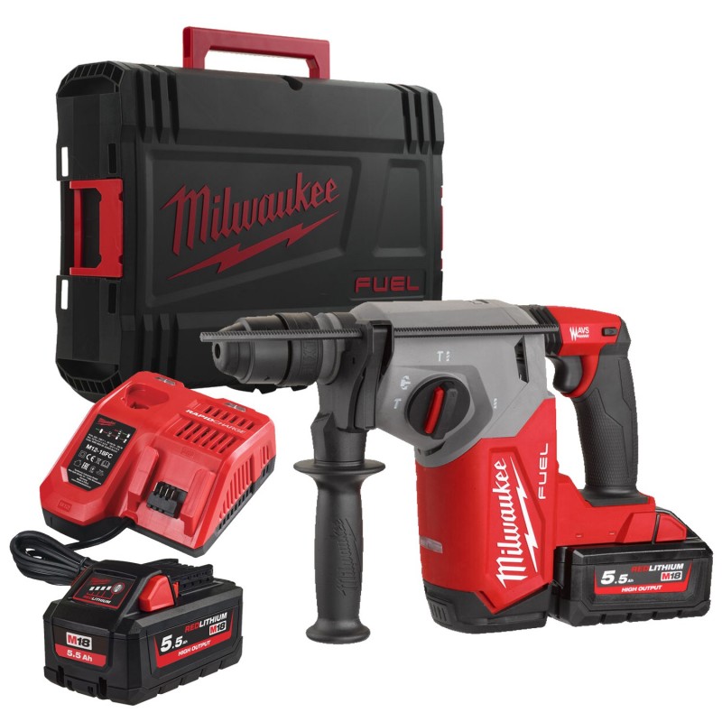 Młotowiertarka SDS-Plus 18V Milwaukee M18FHX-552X