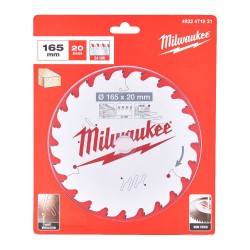Tarcza tnąca do drewna 165x20x1,6x24ATB Milwaukee