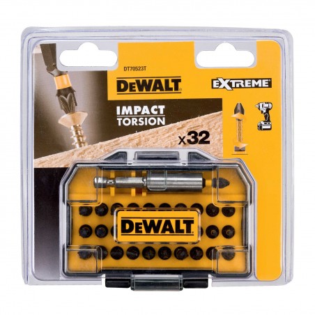Zestaw końcówek wkrętarskich DeWalt DT70523T, 32 el.