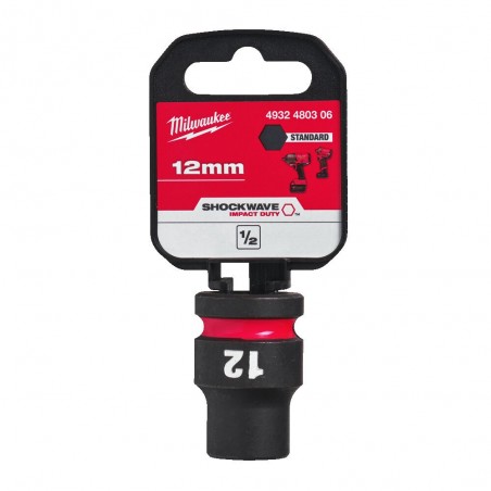 Nasadka udarowa 1/2" 12mm Milwaukee Shockwave Impact Duty