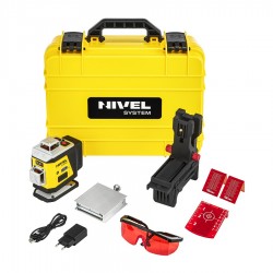 Laser krzyżowy czerwony 4x360 Nivel System CL4R