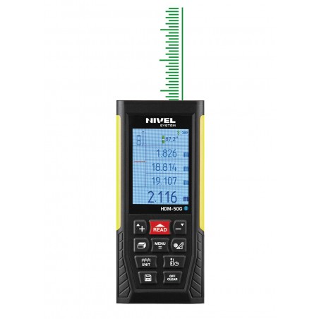 Dalmierz laserowy 50m zielony Nivel HDM-5G