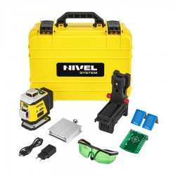 Laser krzyżowy czerwony 4x360 Nivel System CL4R