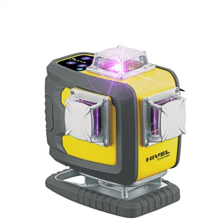 Laser krzyżowy fioletowy 4x360° bluetooth Nivel System CL4D-P