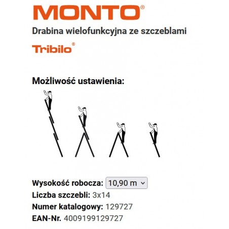 Drabina K80 RP wielofunkcyjna 3x14 TRIBILO Krause