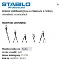 Drabina wielofunkcyjna z rolkami przyściennymi RP 3x12 9,3 m STABILOILO