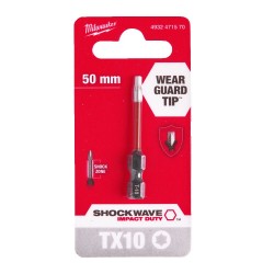 Bit udarowy Torx TX10 50 mm Milwaukee Shockwave Impact Duty