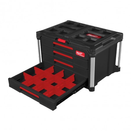 Skrzynia Milwaukee PACKOUT z 4 szufladami